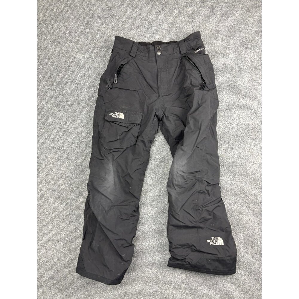 The North Face Pants Youth Medium 10/12 Black HyVent Insulated Ski Snow Cargo